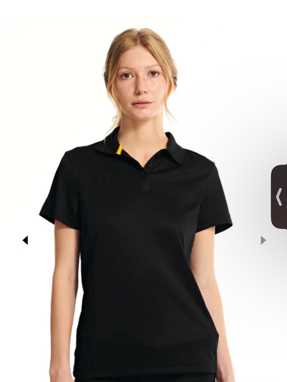 WOMEN'S TECH COOLMAX POLO CAT Black Women's Short-Sleeve Polo Top - Classic Fit